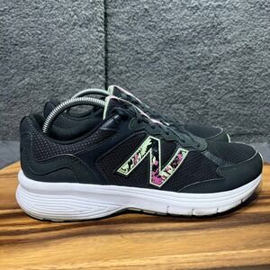 New Balance Women's Running Shoes Black Pink Green Athletic Sneakers‎ Size 11